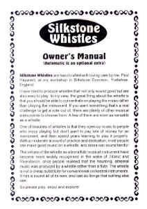 Silkstone "Owner's Manual"